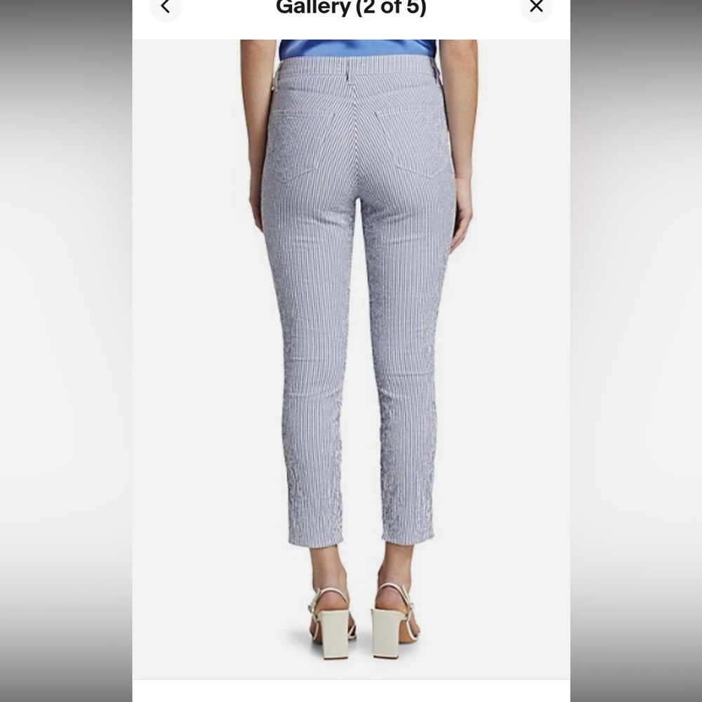 L'agence Mandy High Rise Striped Cotton Pants blue
White 28 casual fall $200 - Picture 2 of 5